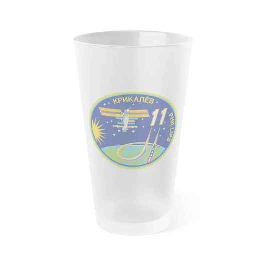 ISS Expedition 11 (NASA) Frosted Pint Glass 16oz Default Title - Go Mug Yourself