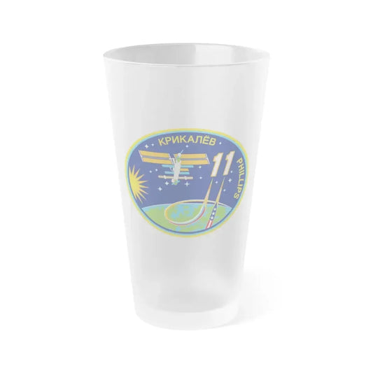 ISS Expedition 11 (NASA) Frosted Pint Glass 16oz Default Title - Go Mug Yourself