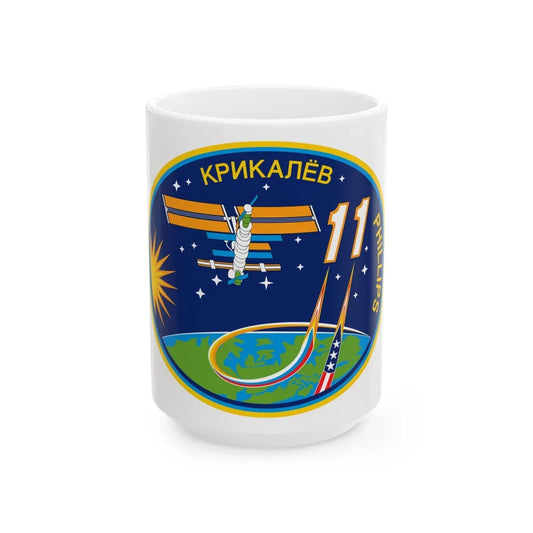 ISS Expedition 11 (NASA) White Coffee Mug-15oz-Go Mug Yourself