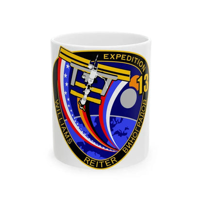 ISS Expedition 13 (NASA) White Coffee Mug 11oz - Go Mug Yourself
