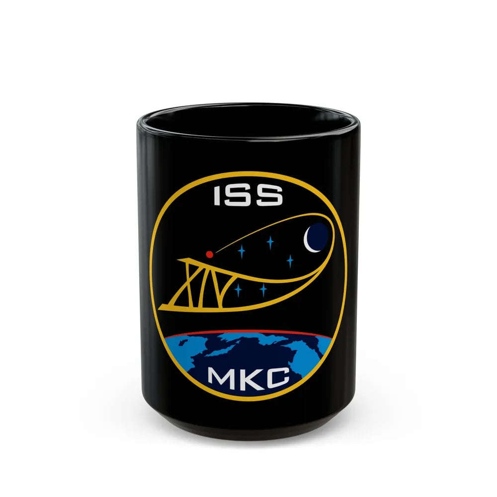 ISS Expedition 14 (NASA) Black Coffee Mug-15oz-Go Mug Yourself