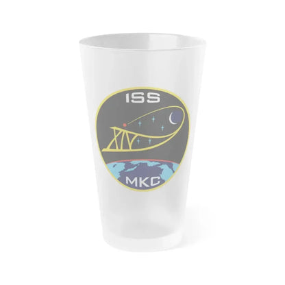 ISS Expedition 14 (NASA) Frosted Pint Glass 16oz Default Title - Go Mug Yourself