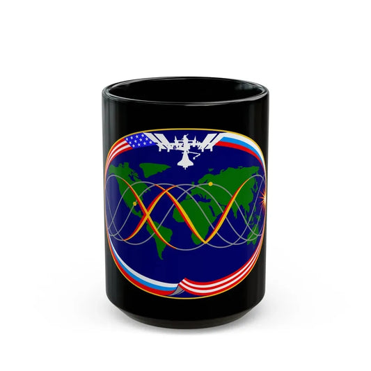 ISS Expedition 15 (NASA) Black Coffee Mug 15oz - Go Mug Yourself