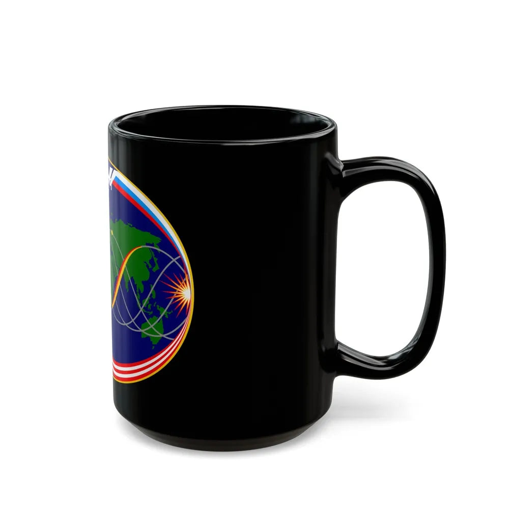 ISS Expedition 15 (NASA) Black Coffee Mug-Go Mug Yourself