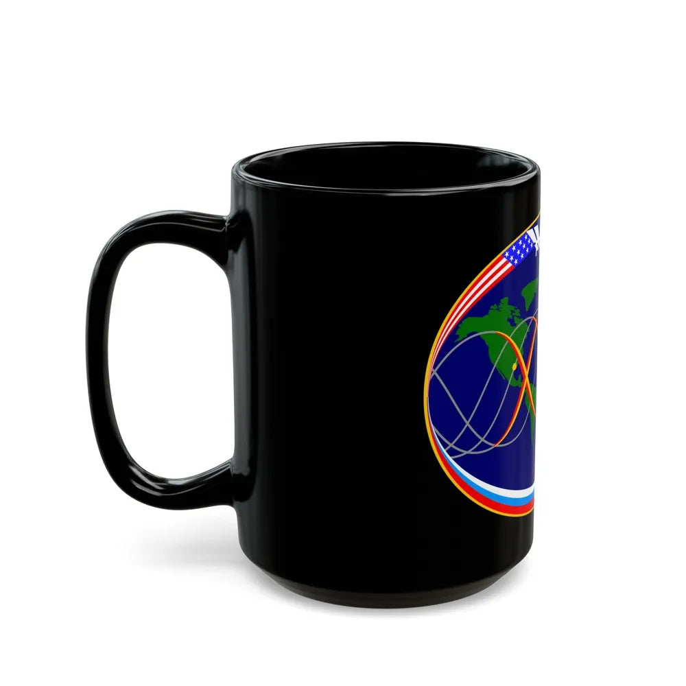 ISS Expedition 15 (NASA) Black Coffee Mug-Go Mug Yourself