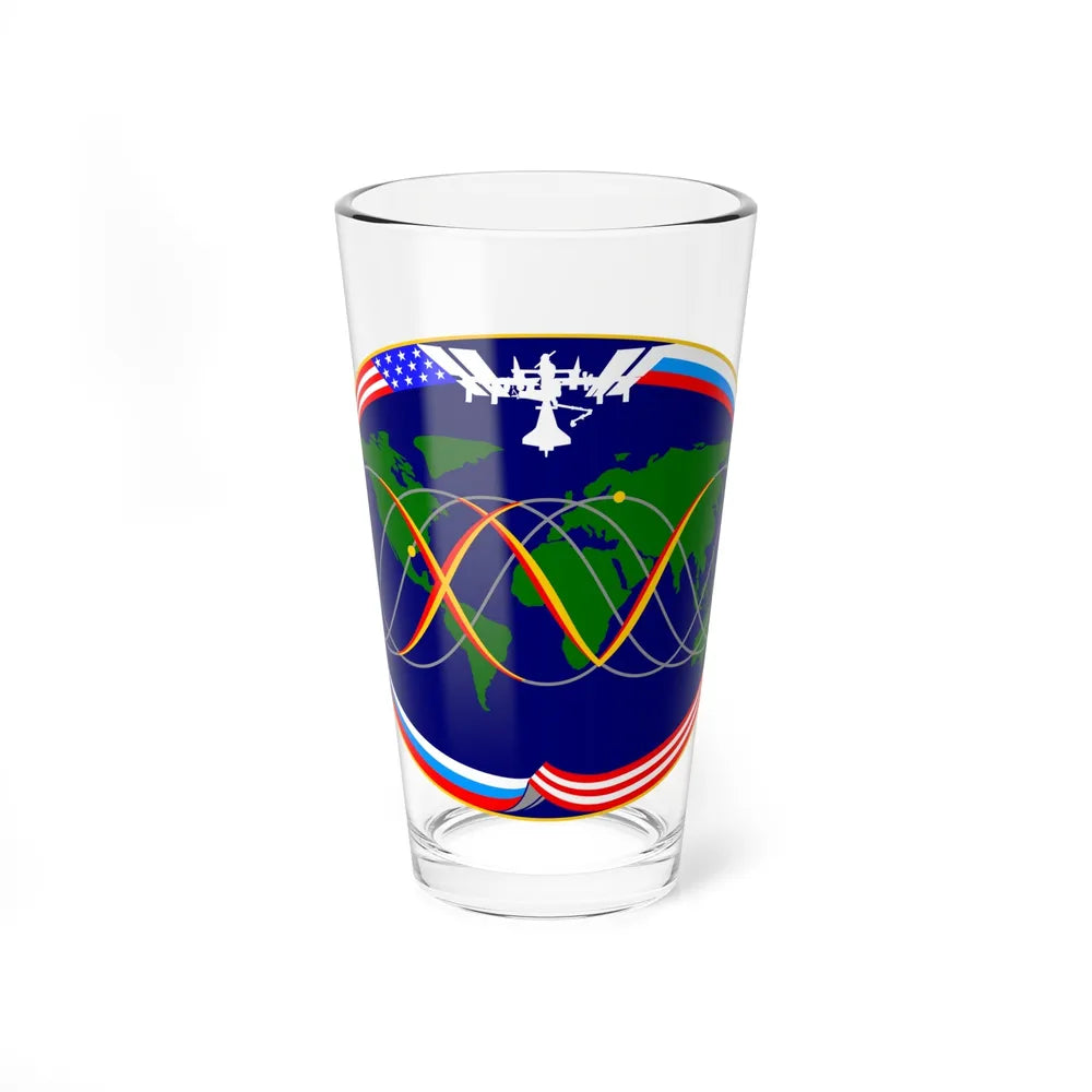 ISS Expedition 15 (NASA) Pint Glass 16oz-16oz-Go Mug Yourself