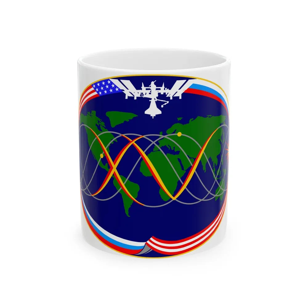 ISS Expedition 15 (NASA) White Coffee Mug-11oz-Go Mug Yourself