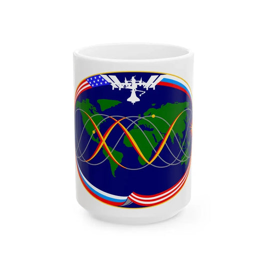 ISS Expedition 15 (NASA) White Coffee Mug 15oz - Go Mug Yourself