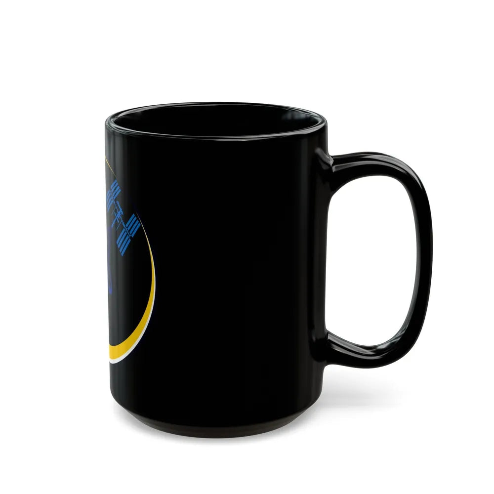 ISS Expedition 16 (NASA) Black Coffee Mug-Go Mug Yourself