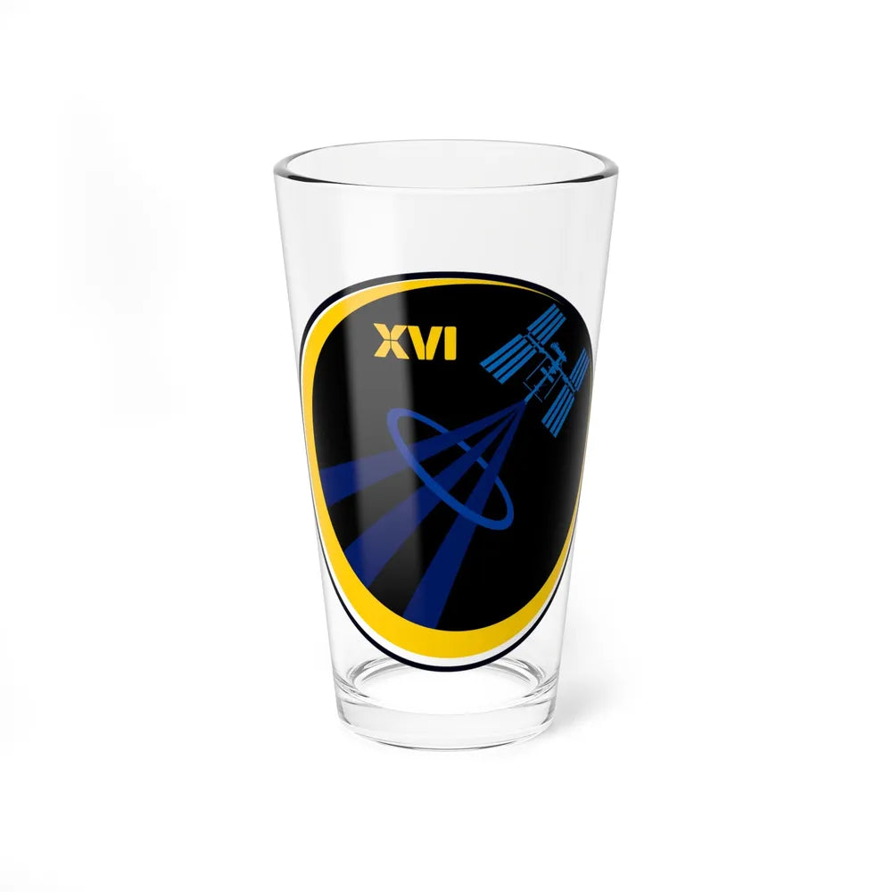 ISS Expedition 16 (NASA) Pint Glass 16oz-16oz-Go Mug Yourself