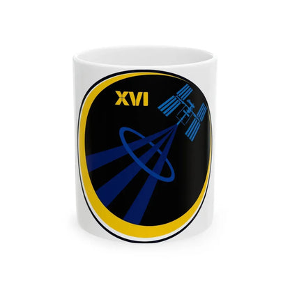 ISS Expedition 16 (NASA) White Coffee Mug 11oz - Go Mug Yourself