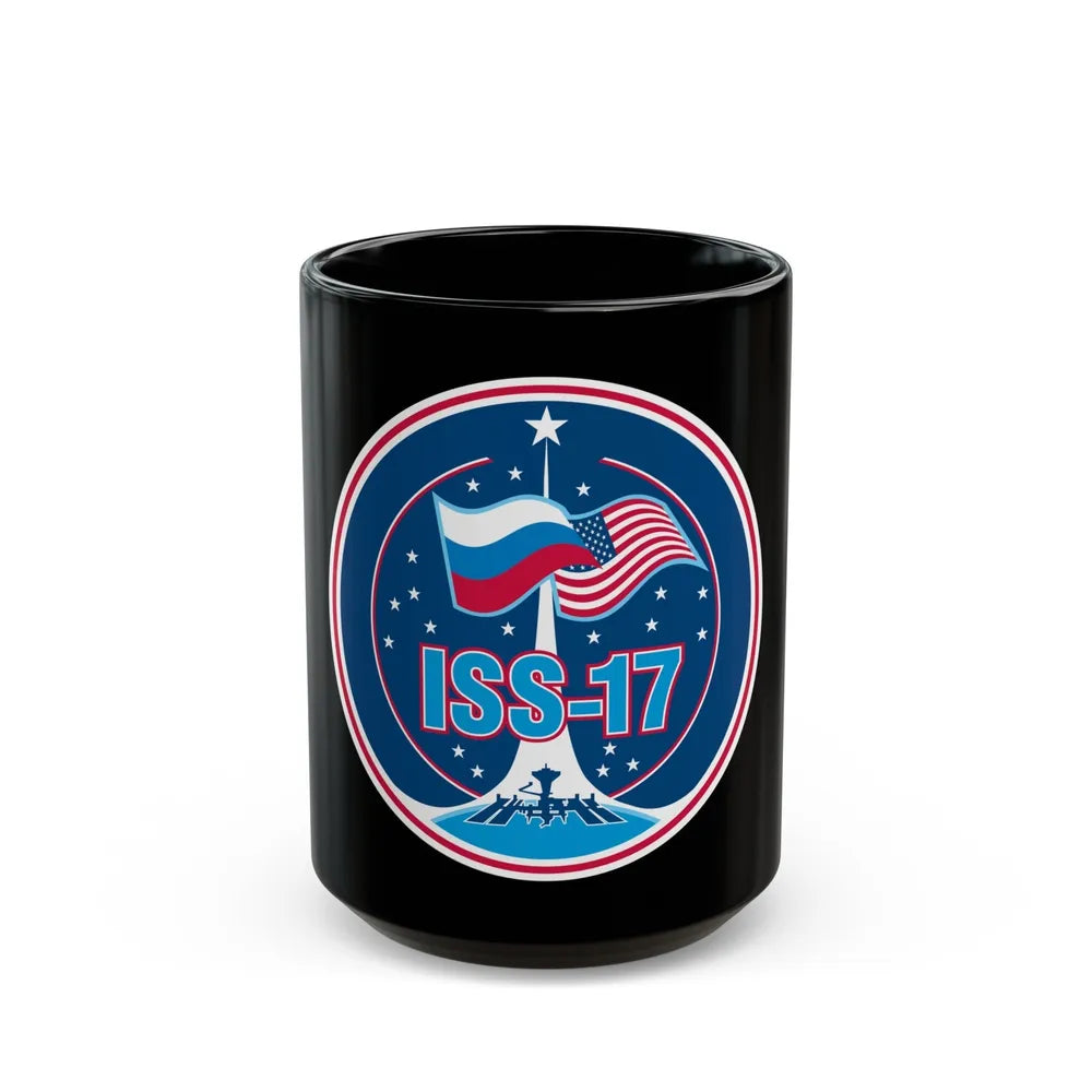 ISS Expedition 17 (NASA) Black Coffee Mug-15oz-Go Mug Yourself