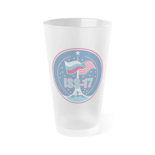 ISS Expedition 17 (NASA) Frosted Pint Glass 16oz Default Title - Go Mug Yourself