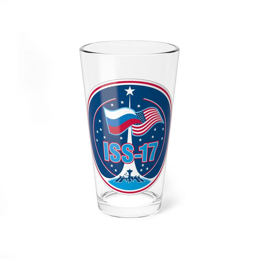 ISS Expedition 17 (NASA) Pint Glass 16oz-16oz-Go Mug Yourself