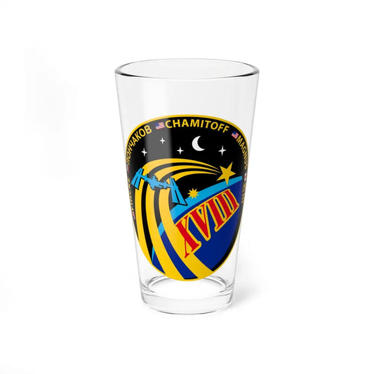 ISS Expedition 18 (NASA) Pint Glass 16oz-16oz-Go Mug Yourself