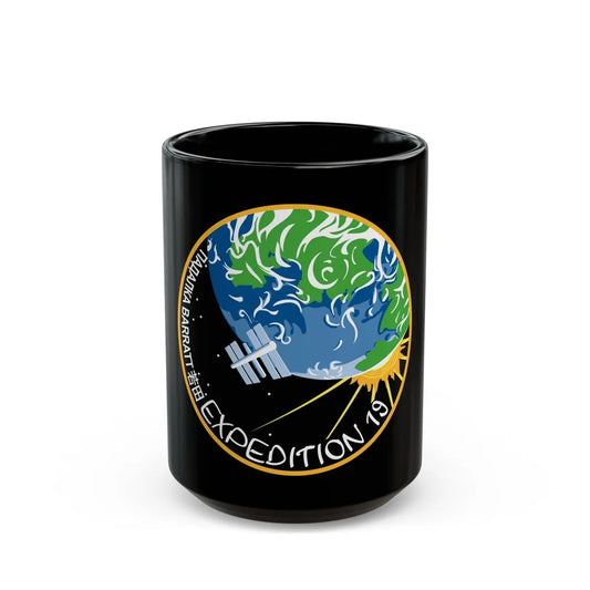 ISS Expedition 19 (NASA) Black Coffee Mug-15oz-Go Mug Yourself