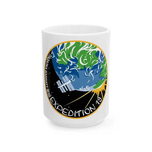 ISS Expedition 19 (NASA) White Coffee Mug 15oz - Go Mug Yourself