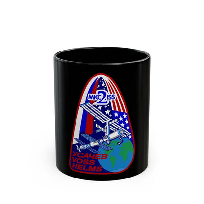 ISS Expedition 2 (NASA) Black Coffee Mug-11oz-Go Mug Yourself