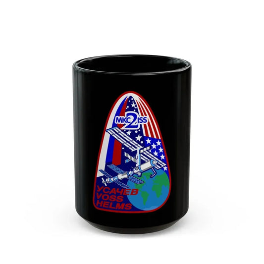 ISS Expedition 2 (NASA) Black Coffee Mug 15oz - Go Mug Yourself