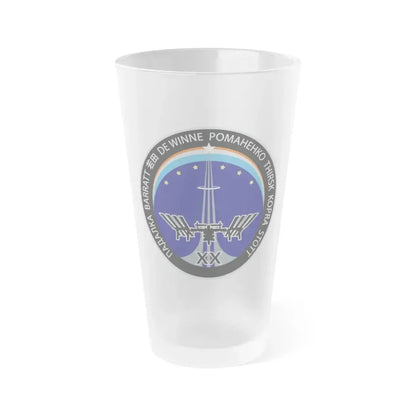 ISS Expedition 20 (NASA) Frosted Pint Glass 16oz Default Title - Go Mug Yourself