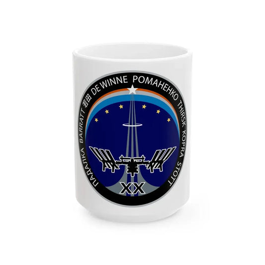 ISS Expedition 20 (NASA) White Coffee Mug 15oz - Go Mug Yourself