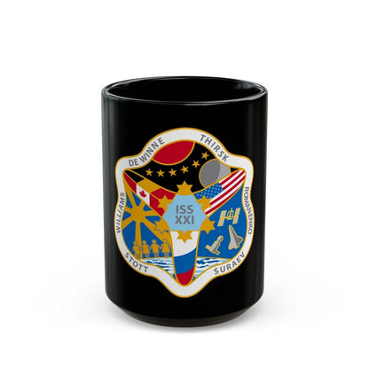 ISS Expedition 21 (NASA) Black Coffee Mug-15oz-Go Mug Yourself