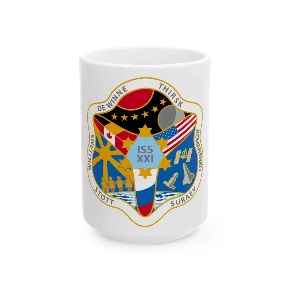 ISS Expedition 21 (NASA) White Coffee Mug 15oz - Go Mug Yourself