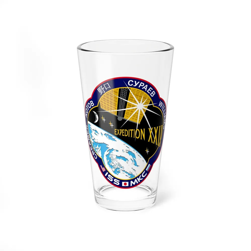 ISS Expedition 22 (NASA) Pint Glass 16oz-16oz-Go Mug Yourself