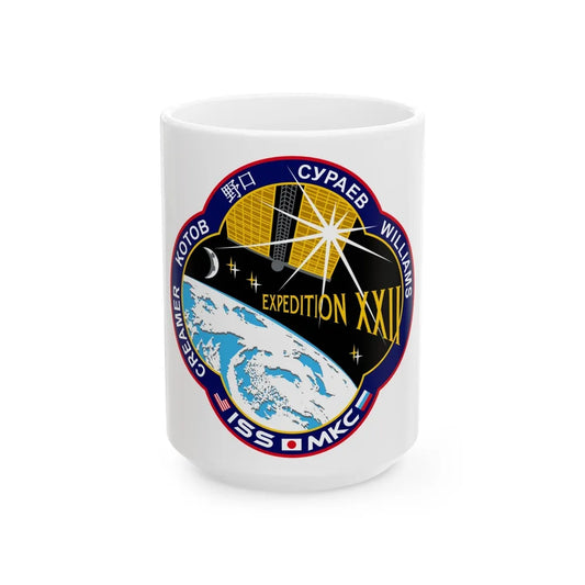 ISS Expedition 22 (NASA) White Coffee Mug-15oz-Go Mug Yourself