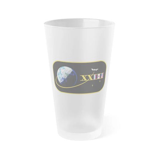 ISS Expedition 23 (NASA) Frosted Pint Glass 16oz-Go Mug Yourself