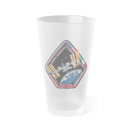 ISS Expedition 26 (NASA) Frosted Pint Glass 16oz-Go Mug Yourself