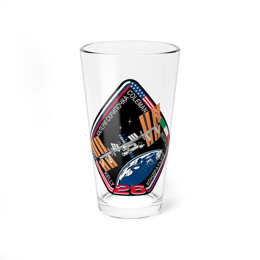 ISS Expedition 26 (NASA) Pint Glass 16oz-16oz-Go Mug Yourself