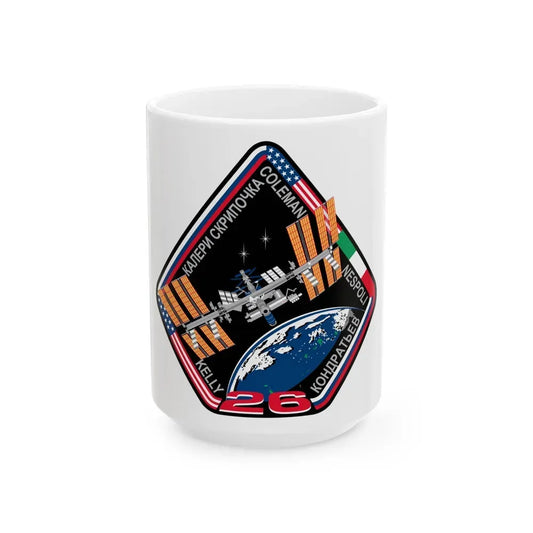 ISS Expedition 26 (NASA) White Coffee Mug 15oz - Go Mug Yourself