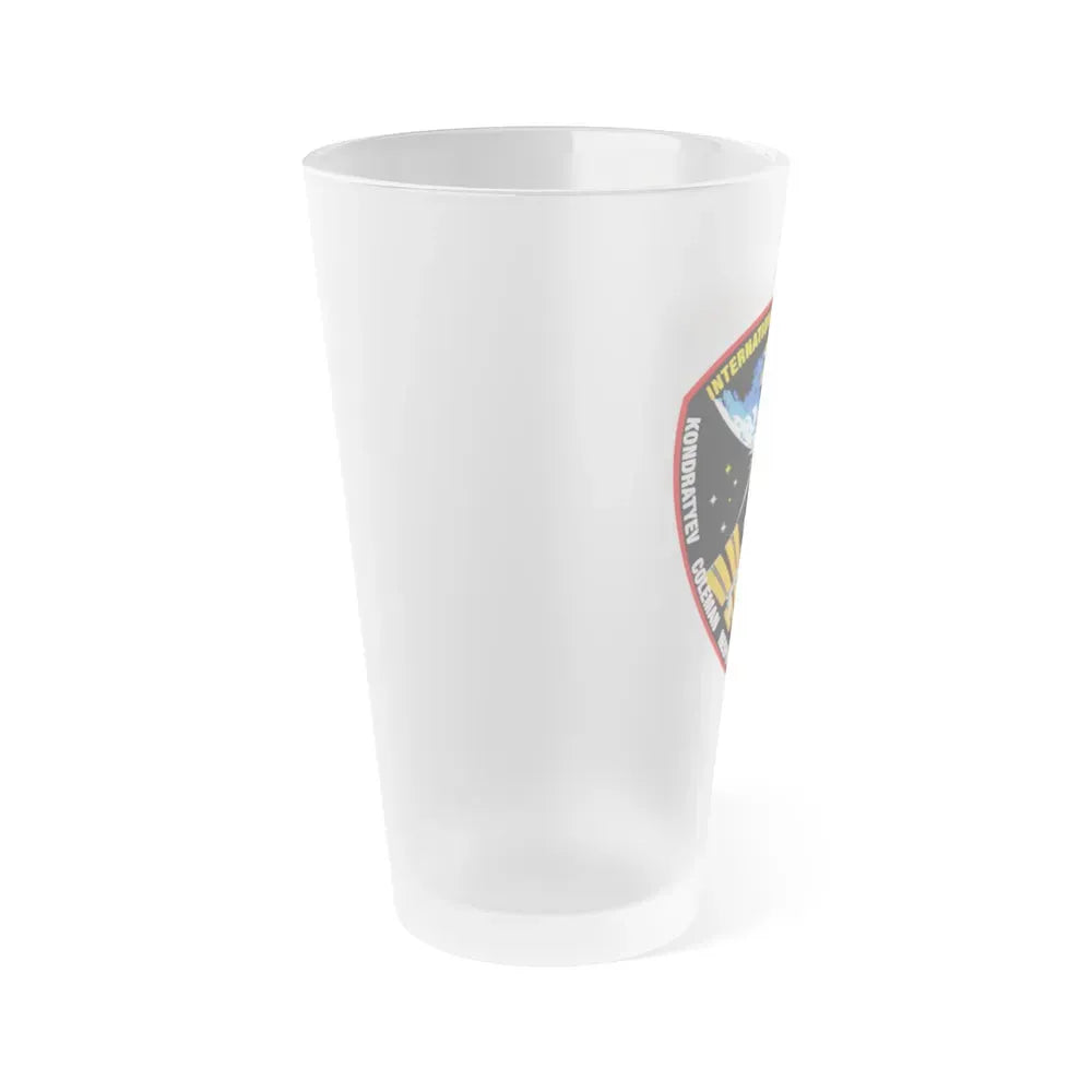 ISS Expedition 27 (NASA) Frosted Pint Glass 16oz - Go Mug Yourself
