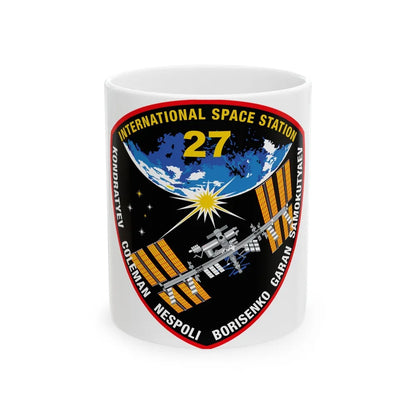 ISS Expedition 27 (NASA) White Coffee Mug-11oz-Go Mug Yourself