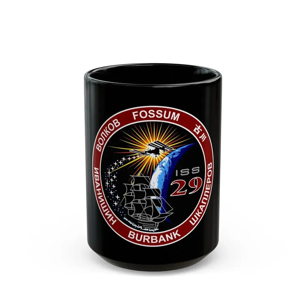 ISS Expedition 29 (NASA) Black Coffee Mug 15oz - Go Mug Yourself