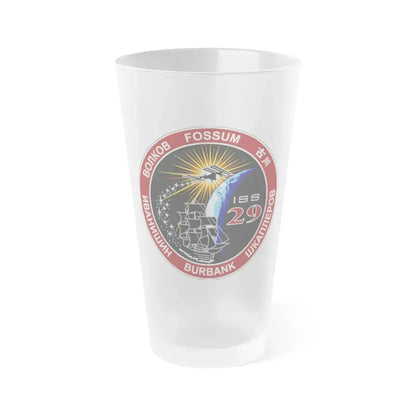ISS Expedition 29 (NASA) Frosted Pint Glass 16oz Default Title - Go Mug Yourself