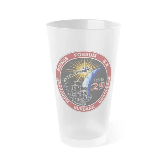 ISS Expedition 29 (NASA) Frosted Pint Glass 16oz Default Title - Go Mug Yourself