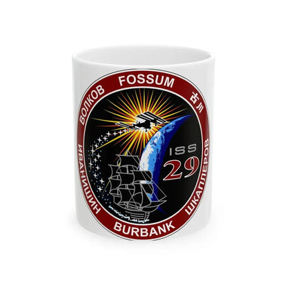 ISS Expedition 29 (NASA) White Coffee Mug 11oz - Go Mug Yourself