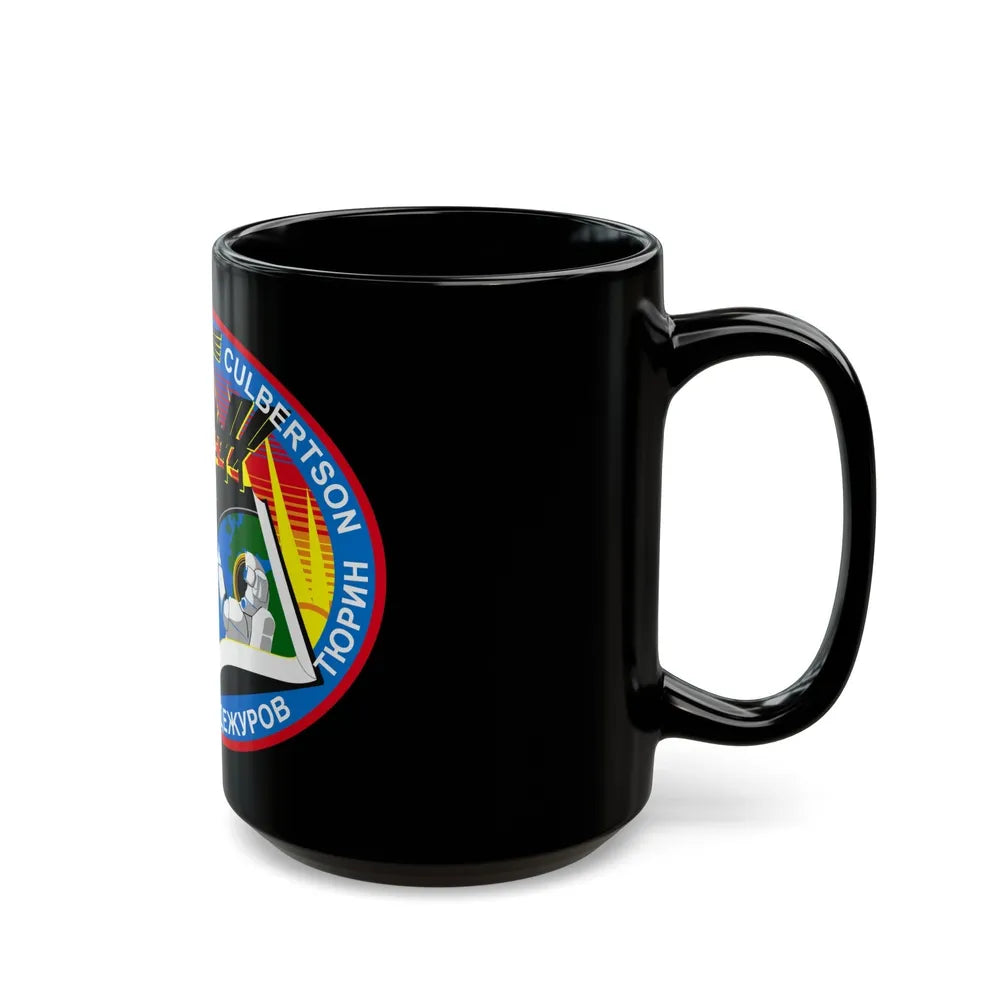 ISS Expedition 3 (NASA) Black Coffee Mug-Go Mug Yourself