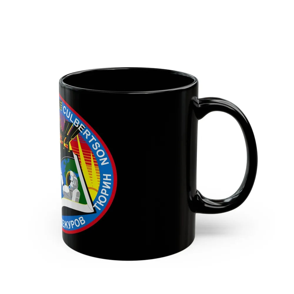 ISS Expedition 3 (NASA) Black Coffee Mug-Go Mug Yourself