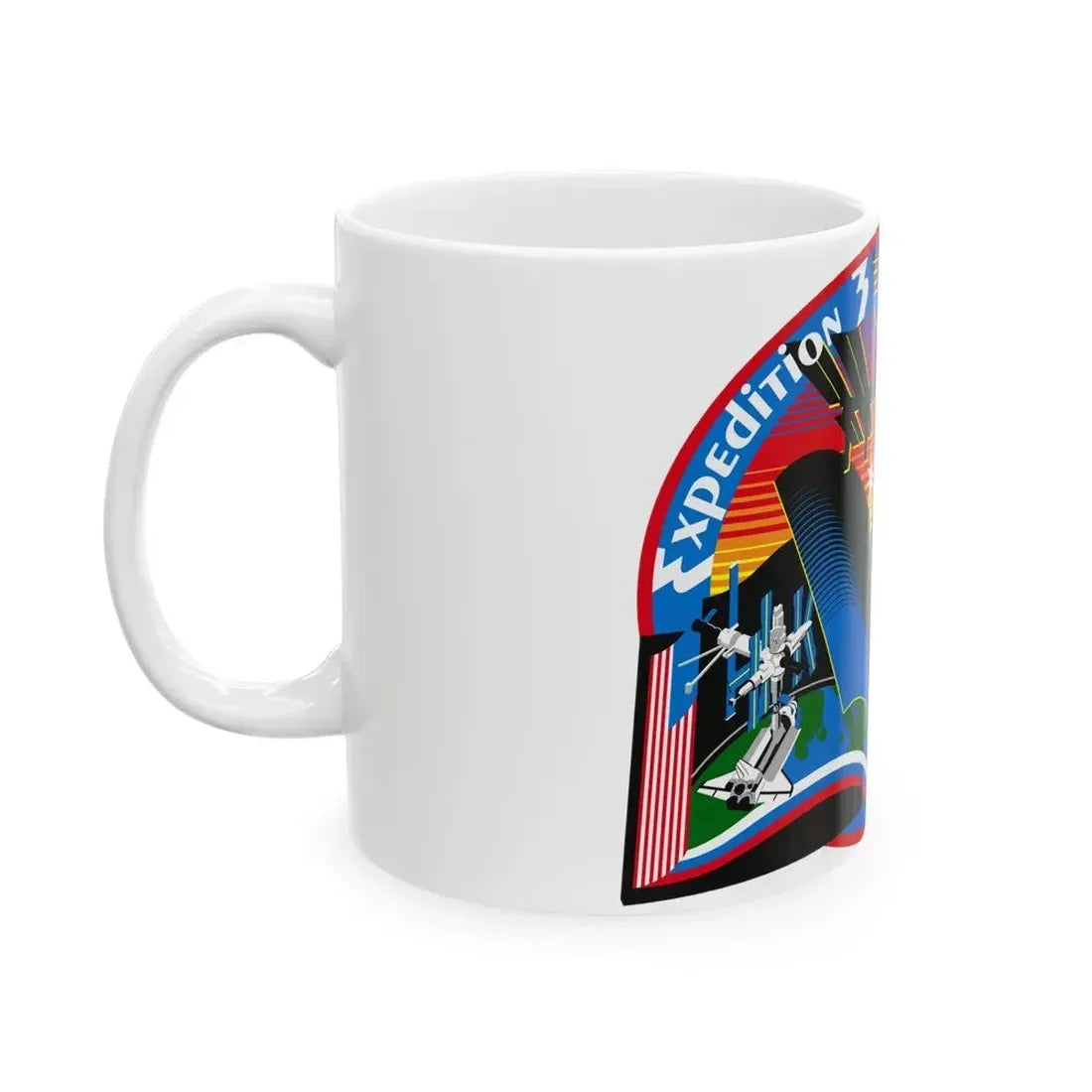 ISS Expedition 3 (NASA) White Coffee Mug - Go Mug Yourself