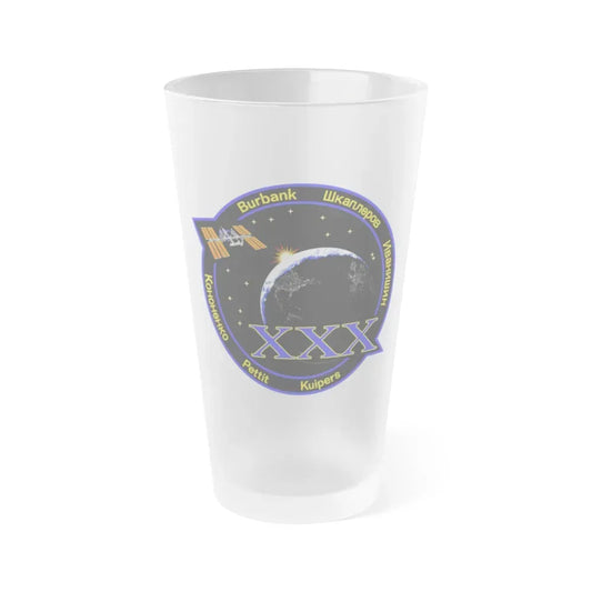 ISS Expedition 30 (NASA) Frosted Pint Glass 16oz Default Title - Go Mug Yourself