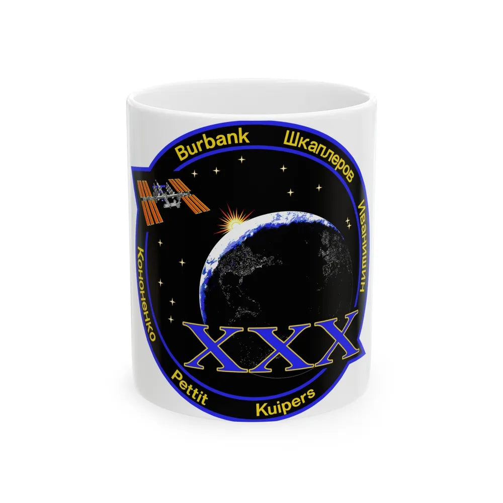 ISS Expedition 30 (NASA) White Coffee Mug-11oz-Go Mug Yourself