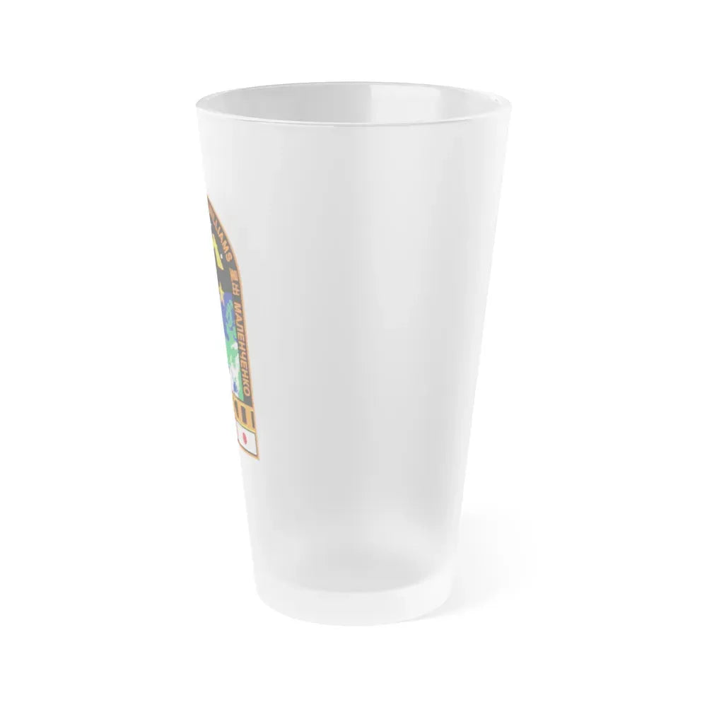 ISS Expedition 32 (NASA) Frosted Pint Glass 16oz - Go Mug Yourself