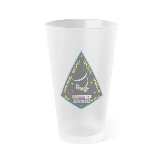 ISS Expedition 33 (NASA) Frosted Pint Glass 16oz Default Title - Go Mug Yourself