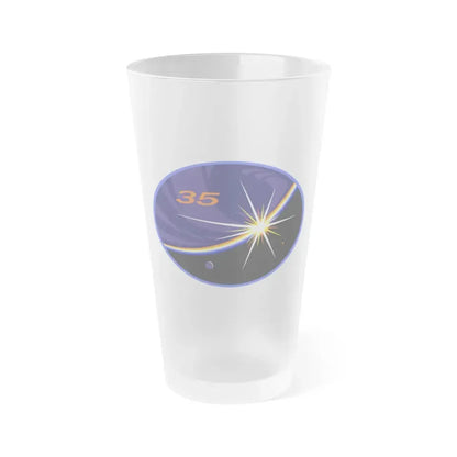 ISS Expedition 35 (NASA) Frosted Pint Glass 16oz Default Title - Go Mug Yourself