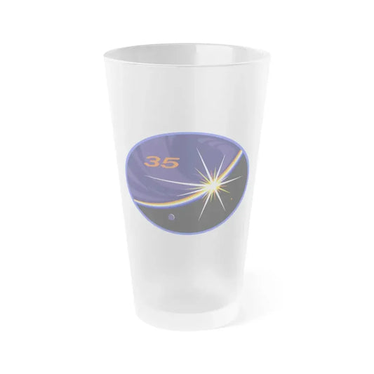 ISS Expedition 35 (NASA) Frosted Pint Glass 16oz Default Title - Go Mug Yourself