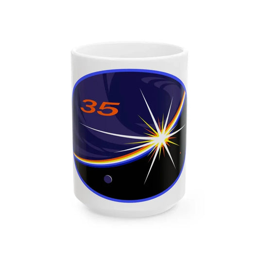 ISS Expedition 35 (NASA) White Coffee Mug 15oz - Go Mug Yourself