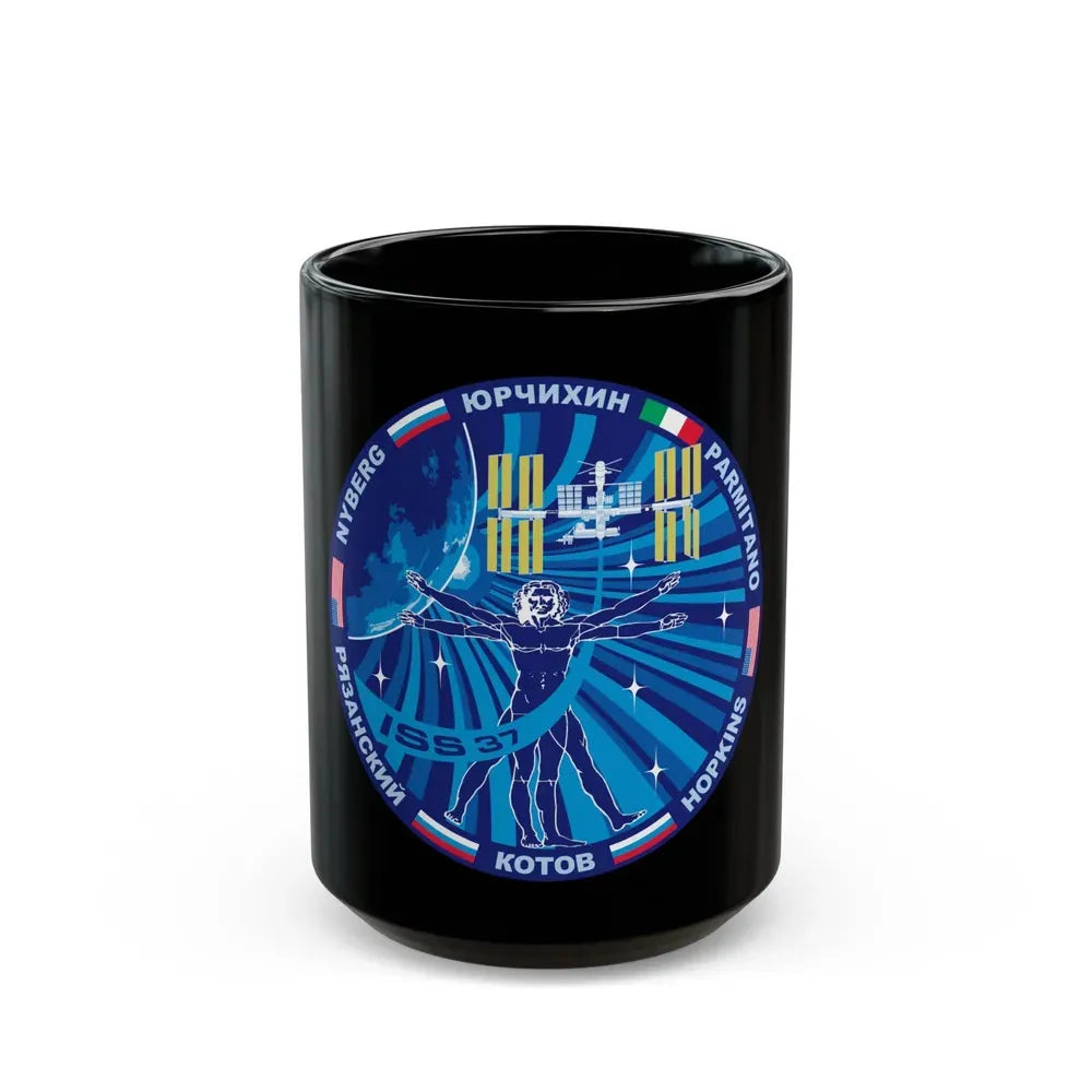 ISS Expedition 37 (NASA) Black Coffee Mug 15oz - Go Mug Yourself